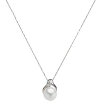 collana blu amante oro 18kt, diam.0.01 e perla