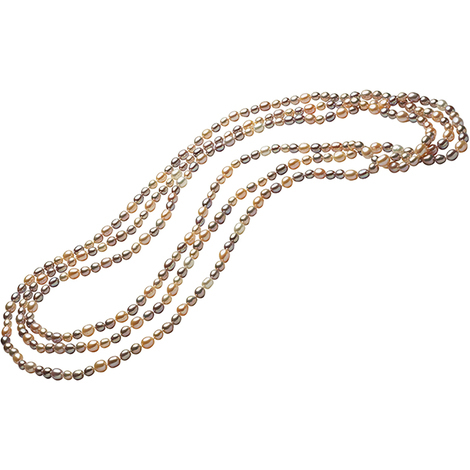 Collana Blu Amante di perle coltivate multicolore