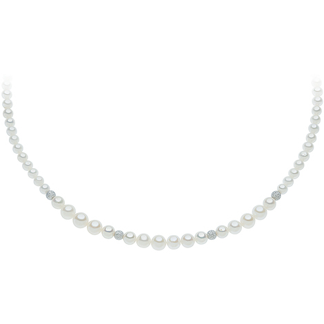 Collana Blu Amante di perle coltivate e oro 18kt