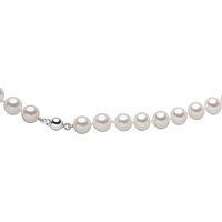 filo perle colt.�7-6,5 blu amante, chius. oro 18kt