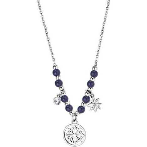 Collana rosa venti Brosway acciaio pietre eliolite