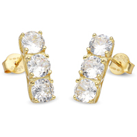 big. orecchini trilogy dorati 5mm