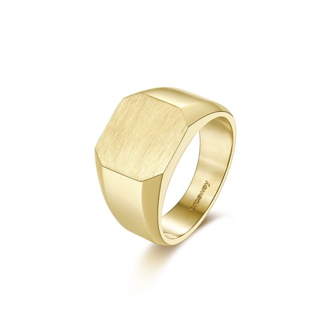Anello INK in acciaio e pvd oro