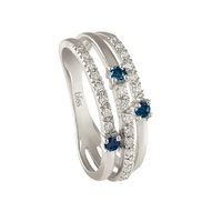 anello brill.e zaffiri
