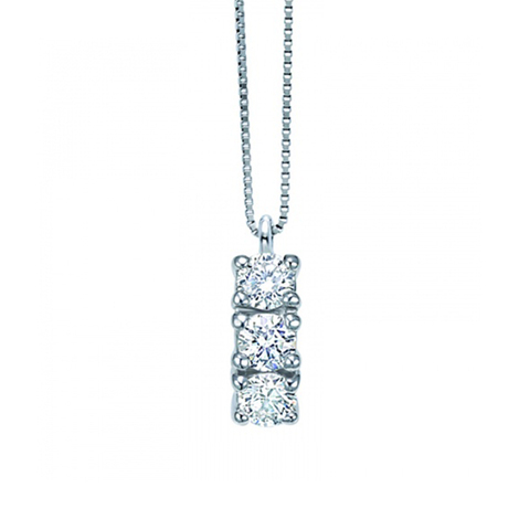 COLLANA ORO BIANCO E DIAMANTI