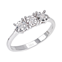 anello oro bianco con diamanti