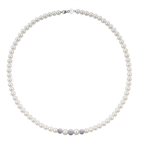 COLLANA OB PERLE FIUME MM.4,5/5