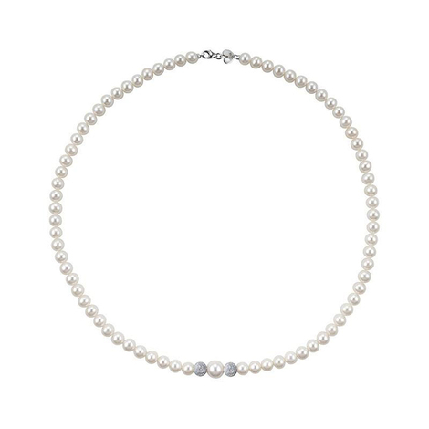 COLLANA OB PERLE FIUME MM.6/6,5