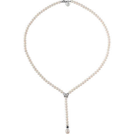 COLLANA DI PERLE BIANCHE MM. 4/4,5