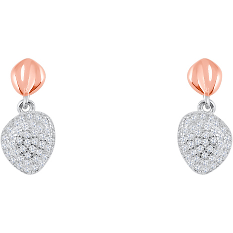 Orecchini Blu Amante in argento 925 e zirconi