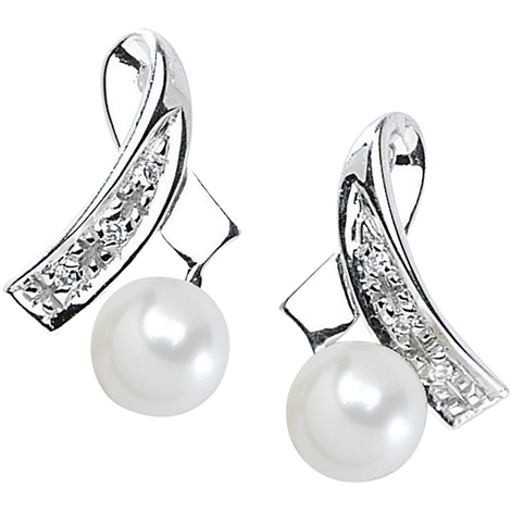 Pulabo Orecchini A Perla In Argento 8mm – Regalo Per Donna E Ragazza, Confezione Elegante