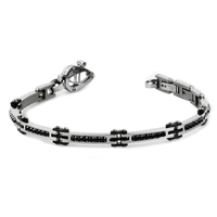 binario bracciale c/p acciaio ss