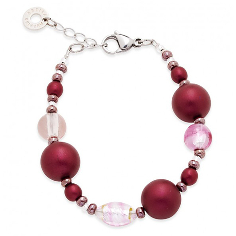 Bracciale Antica Murrina in metallo e vetro murano