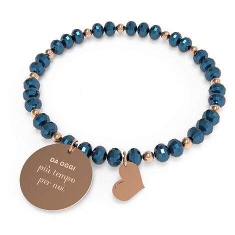 BRACCIALE 10 BUONI PROPOSITI CRYSTAL - B5247RO/BL