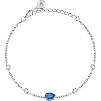 bracciale a catena agento con zirconi morellato 
