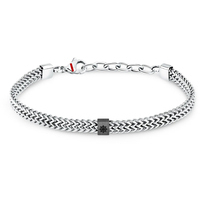 bracciale a catena con ancora in acciaio sector