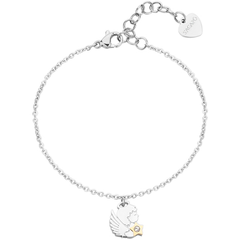 Bracciale a catena con angelo e stella S'Agapò