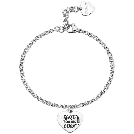 Bracciale a catena con charm maestra S'Agapò