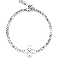 bracciale a catena con croce sagapo rebel