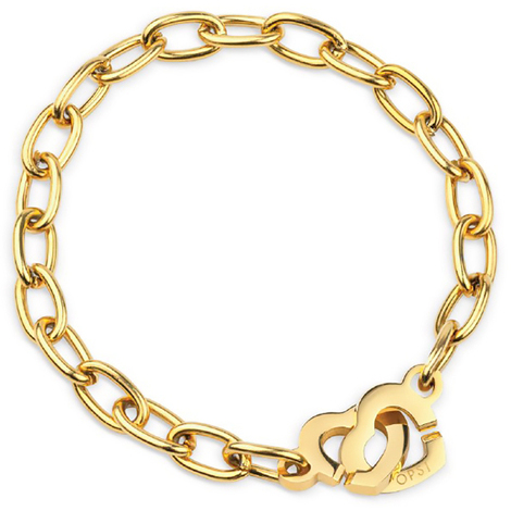 Bracciale a catena con cuori Ops Endless Love