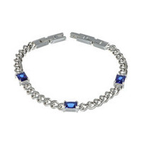 bracciale a catena con pietre blu sognami uomo