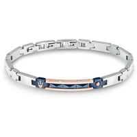 bracciale a catena da uomo in acciaio maserati 