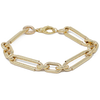 bracciale a catena diamanata in oro 9 kt