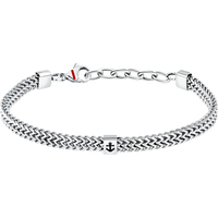 bracciale a catena in acciaio con ancora sector