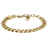 bracciale a catena in acciaio unisex fossil 