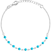 bracciale a catena in argento con pietre lps