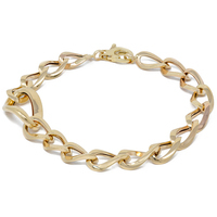 Bracciale cubano da 10 pezzi Bracciale cubano in acciaio inossidabile Bracciale a catena cubana placcato oro per uomo donna Bracciale a catena a