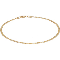 bracciale a catena pieno in oro 9 kt