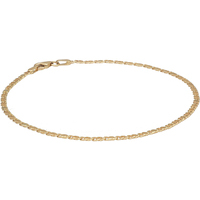 bracciale a catena pieno in oro 9 kt