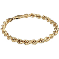 bracciale a catena torchon in argento 925 gold