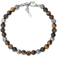 bracciale amen in argento con pietre 