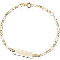 bracciale bimbo con targhettina in oro 9kt
