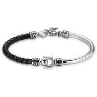 bracciale brosway knocker in acciaio316l e pelle