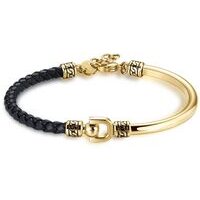 bracciale brosway knocker in acciaio316l e pelle
