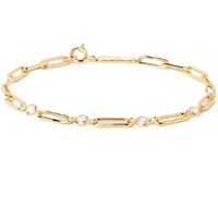 bracciale catena e zirconi pdpaola new essentials