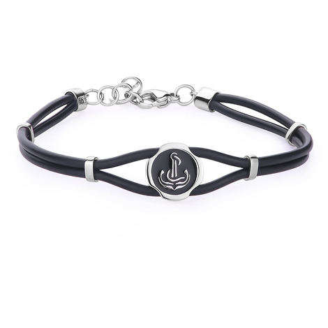 Bracciale con ancora in acciaio A'agapò