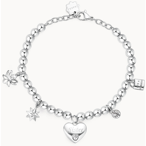 Bracciale con charms in acciaio Brosway 
