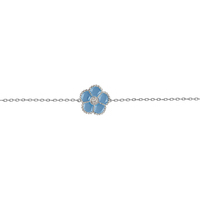 bracciale con fiore centrale in argento donna jl 