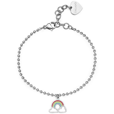 Bracciale con pendente arcobaleno S'agapò Smile