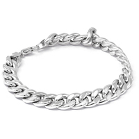 bracciale da donna a catena in oro bianco 9kt 