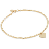 bracciale da donna con cuore in oro giallo 9kt