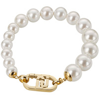 bracciale da donna in acciaio con perle liujo