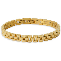 bracciale da uomo a catena in acciaio gold sognami