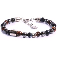 bracciale da uomo a gancio pietra occhio di tigre