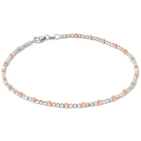 bracciale da uomo in oro bianco e rosa in 9kt