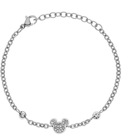 Bracciale Disney Mickey in acciaio e cristalli